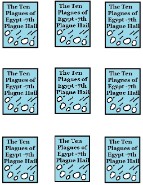 Ten Plagues of Egypt Hail Printable Template